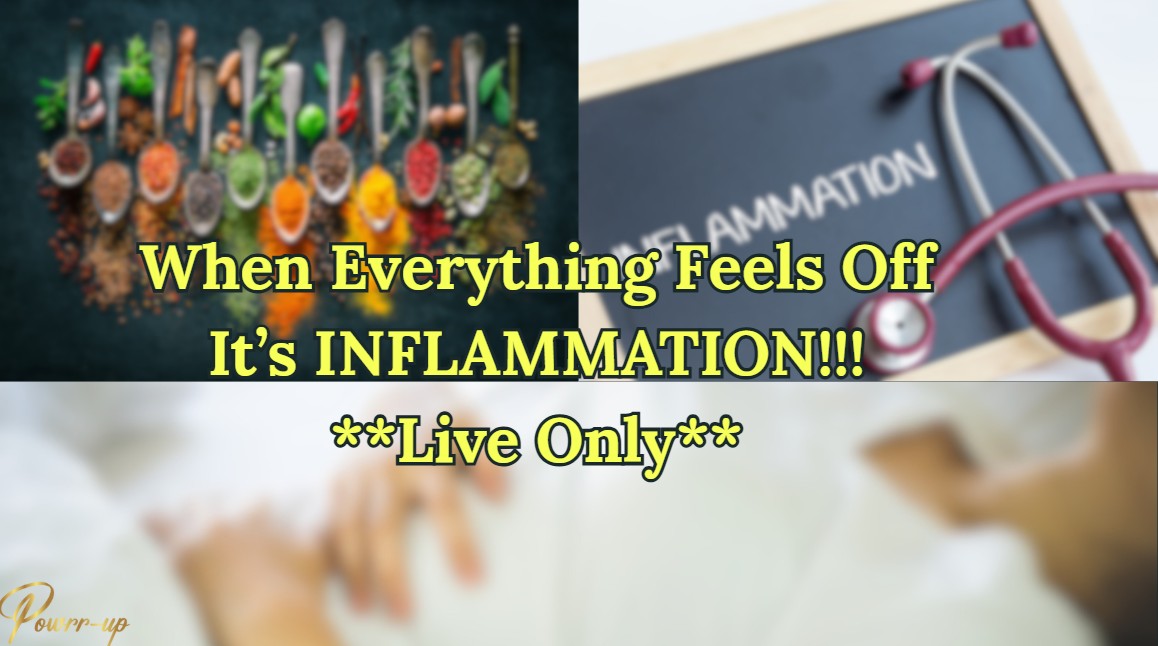 Class 1: Inflammation (Single Class). Choice of "Live Only" or "Recording."