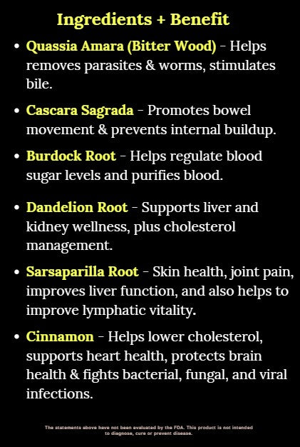 PowrrUp Detox/Bitters. (Supports Liver, Digestion, Elimination & Gut Health)