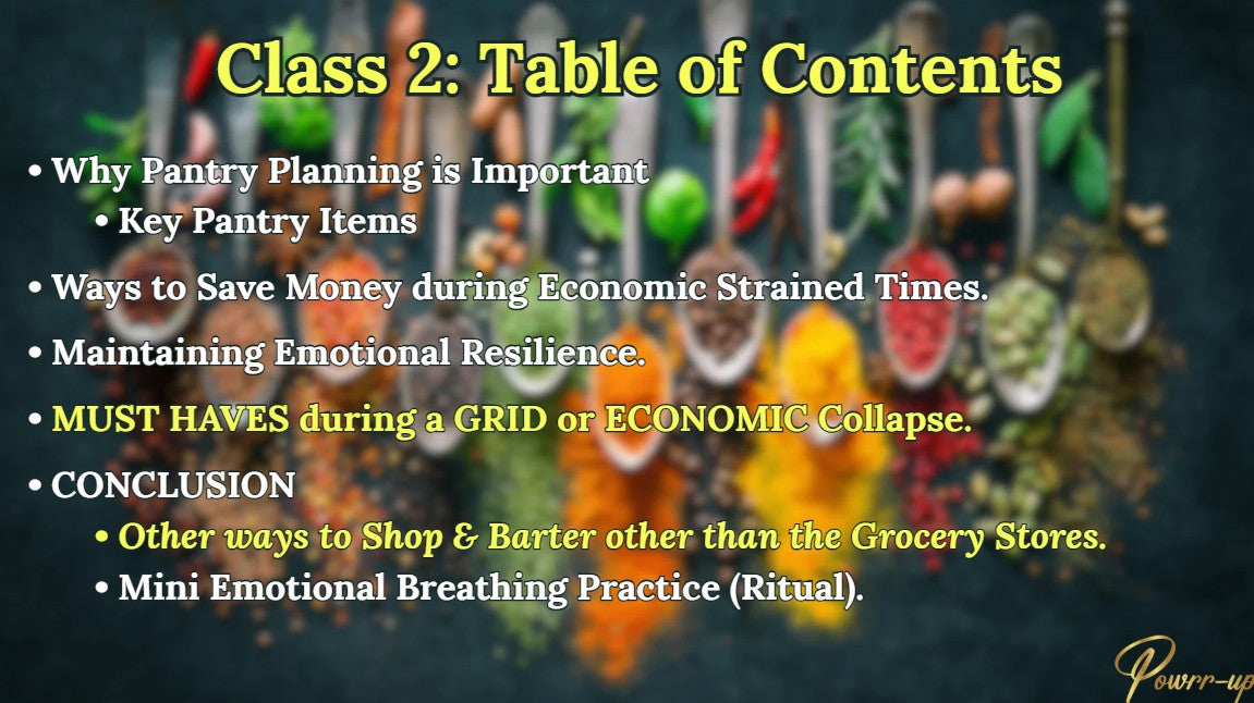 Class 2: Collapse-Proof Readiness (Single Class).  "Live" or "Recording."