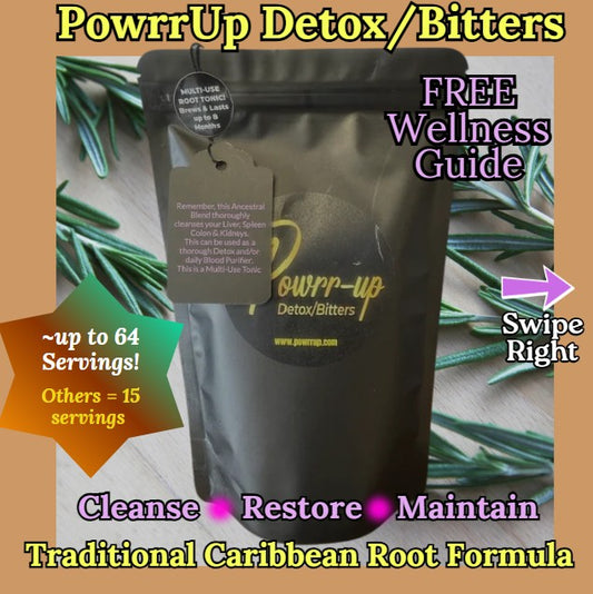 PowrrUp Detox/Bitters. (Healthy Inflammation | Supports Liver, Kidneys, Digestion & Blood)