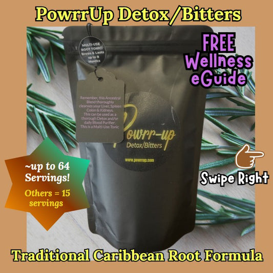 PowrrUp Detox/Bitters. (Healthy Inflammatory Response + Liver, Kidneys, Digestion & Blood Support)