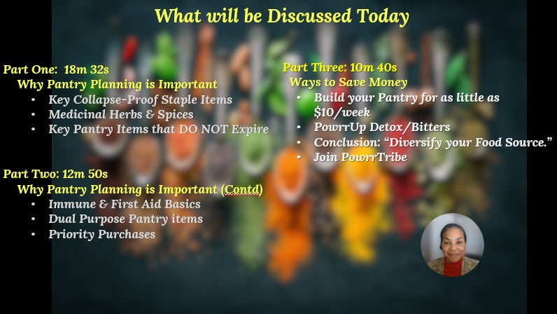 Course 2: Collapse-Proof Your Kitchen (what to stockpile)