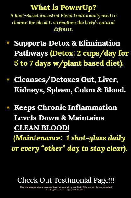 PowrrUp Detox/Bitters. (Supports Liver, Digestion, Elimination & Gut Health)